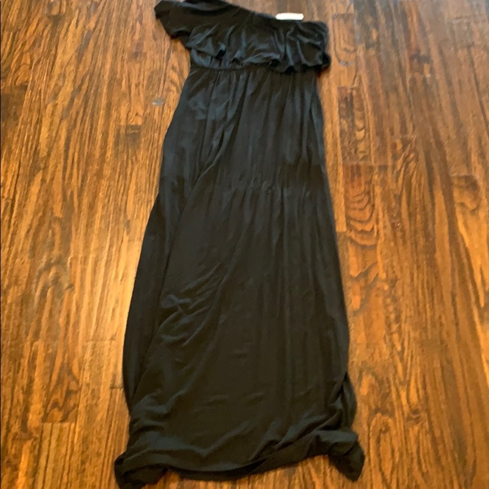 TAGS ON Soma one shoulder ruffle sleeveless dress